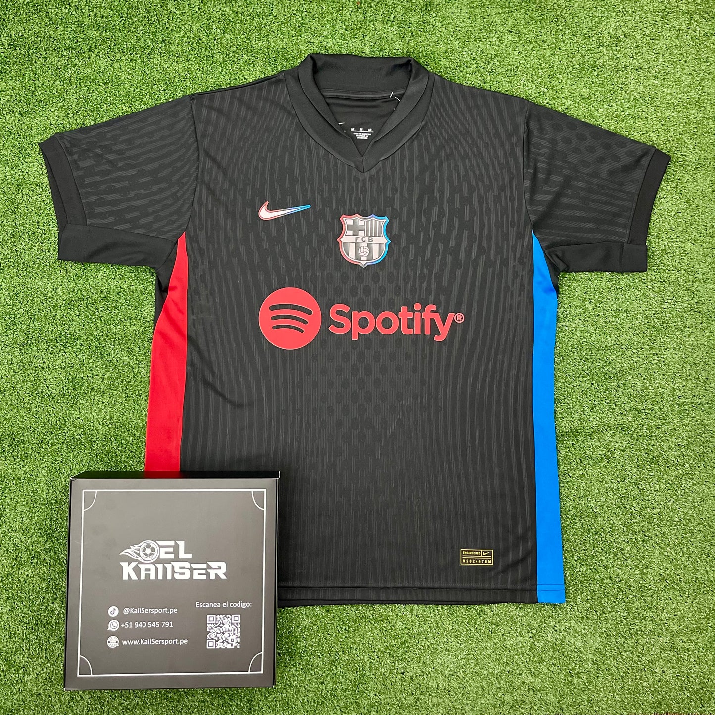 Camiseta de Barcelona FC 2024/25 (ver. Importada) - Hombre - Alterna - Negra