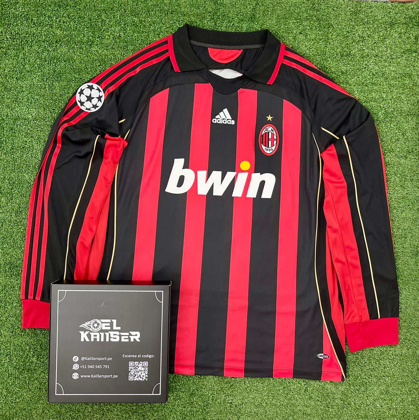 Camiseta Manga Larga Retro del AC Milan 2006/07 - Pirlo