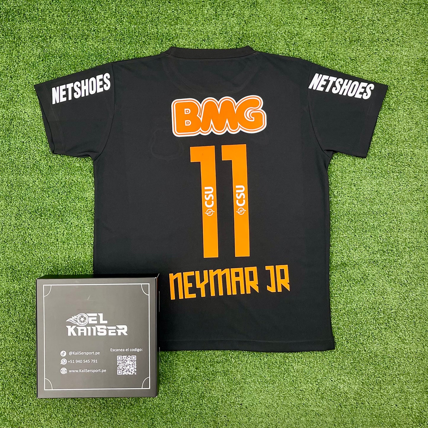 Camiseta Retro Manga Corta del Santos 2011/12 - Alterna - Neymar JR - 11