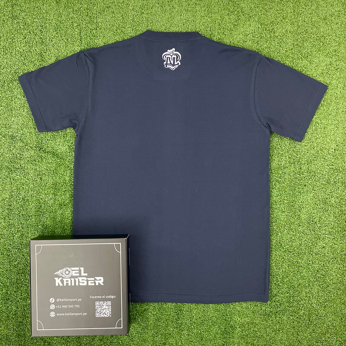 Polo Algodón Azul de Alianza Lima Navidad 2024 (Ver. Nacional) - Hombre