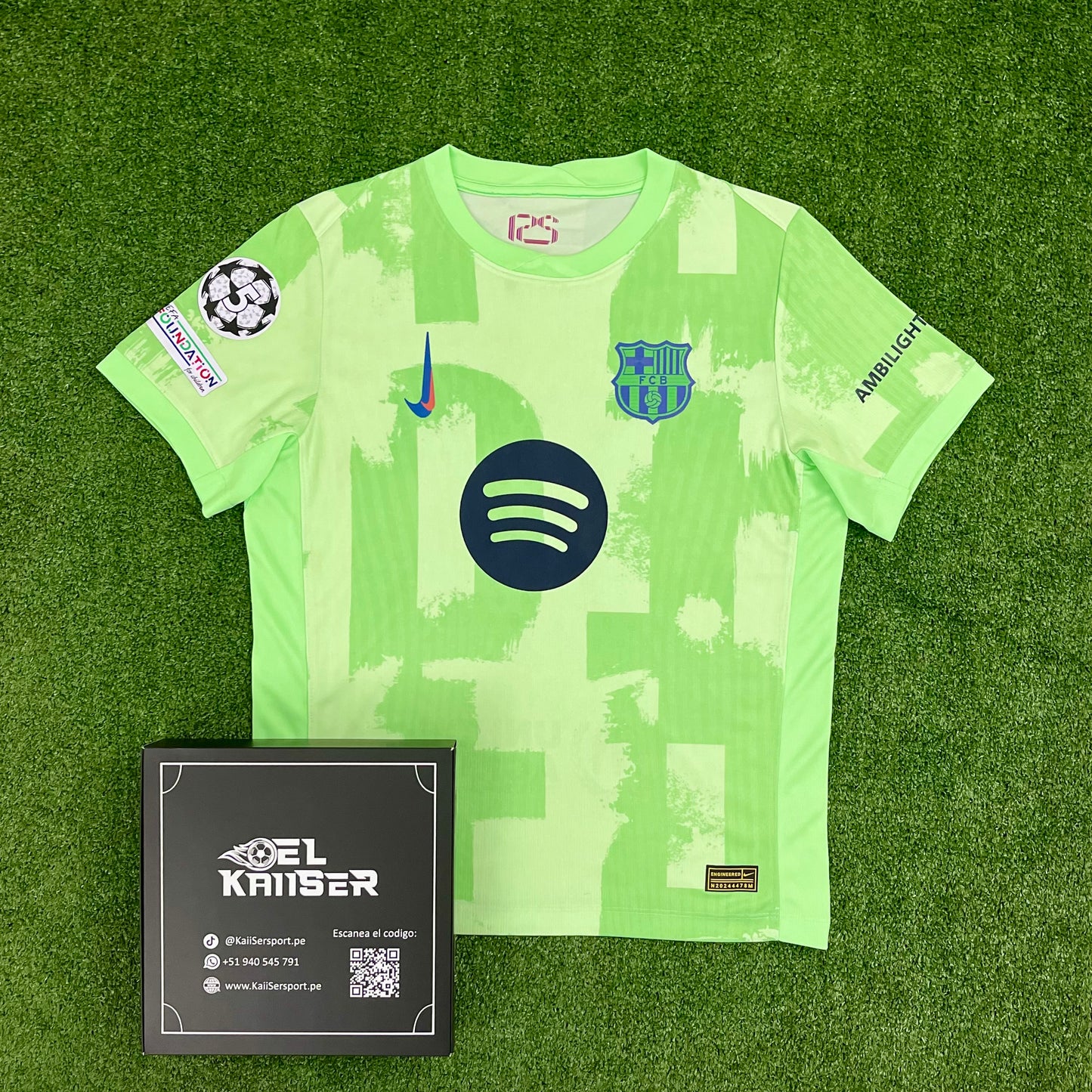 Camiseta de Barcelona FC 2024/25 (Ver. Importada) - Hombre - Alterna - Verde