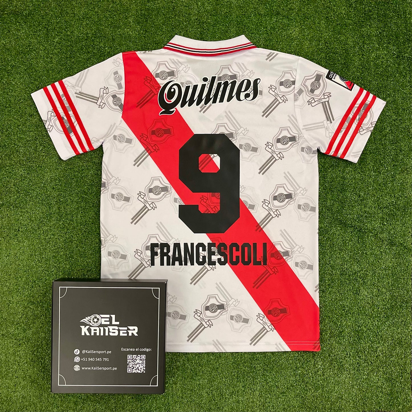 Camiseta Manga Corta Retro del River Plate 1996/97 - Francescoli