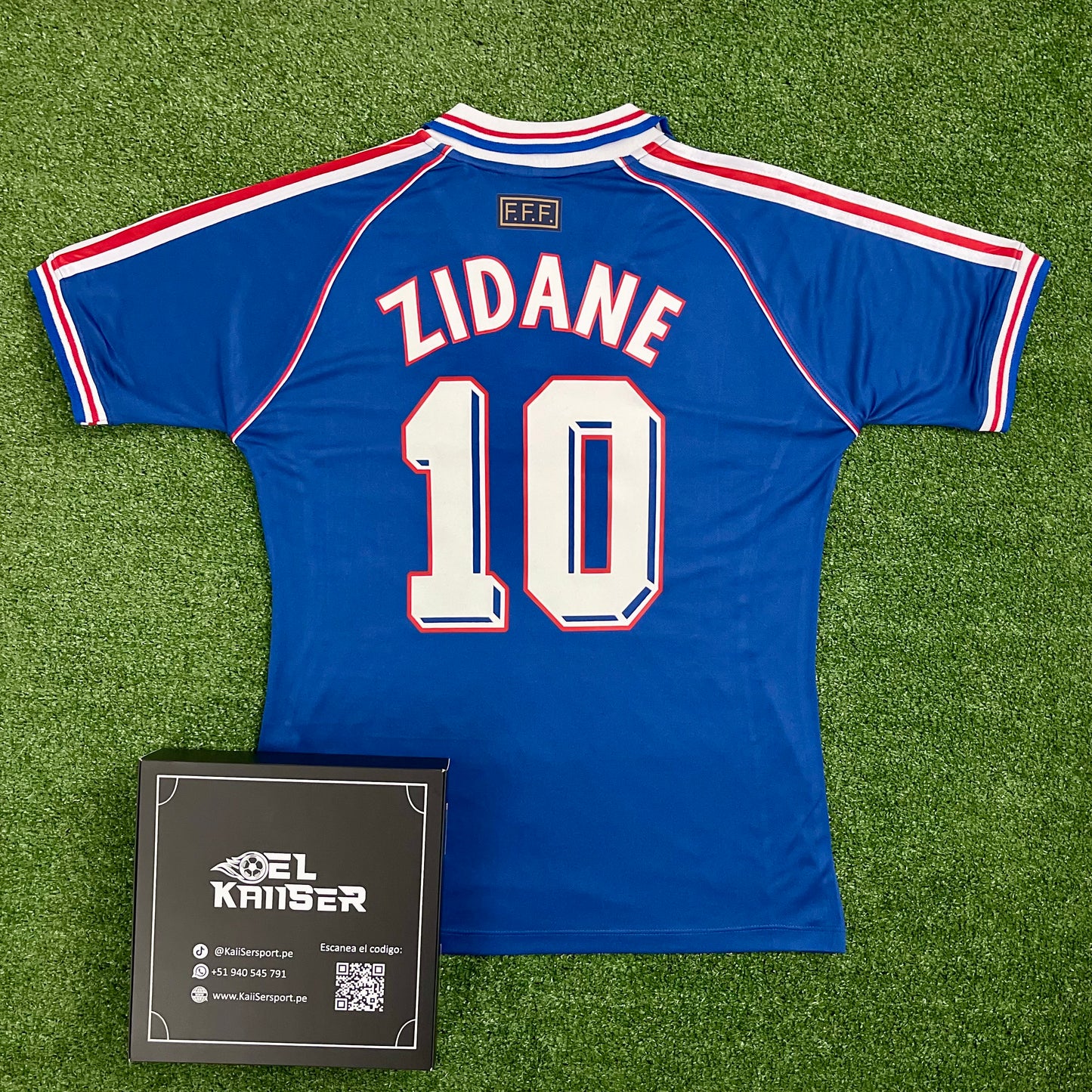 Camiseta Retro de Selección Francesa 1998 - Oficial - Zidane