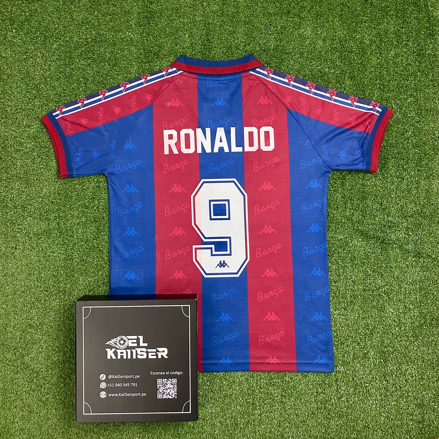 Camiseta Retro del Barcelona FC 1996/97 - Oficial - Ronaldo