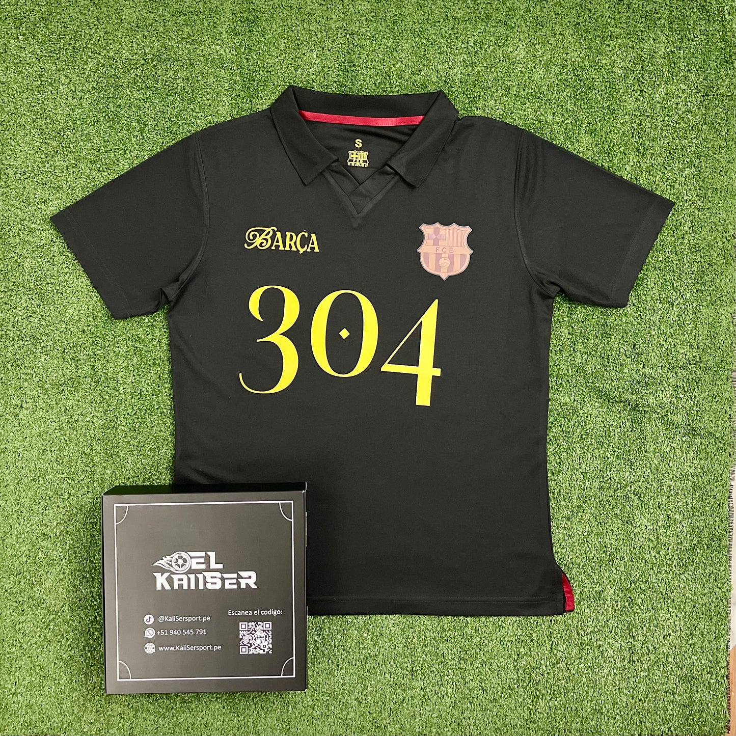 Camiseta de Barcelona FC Versión Fans 2024/25 (Ver. Importada) - Hombre - Edición Especial Negra