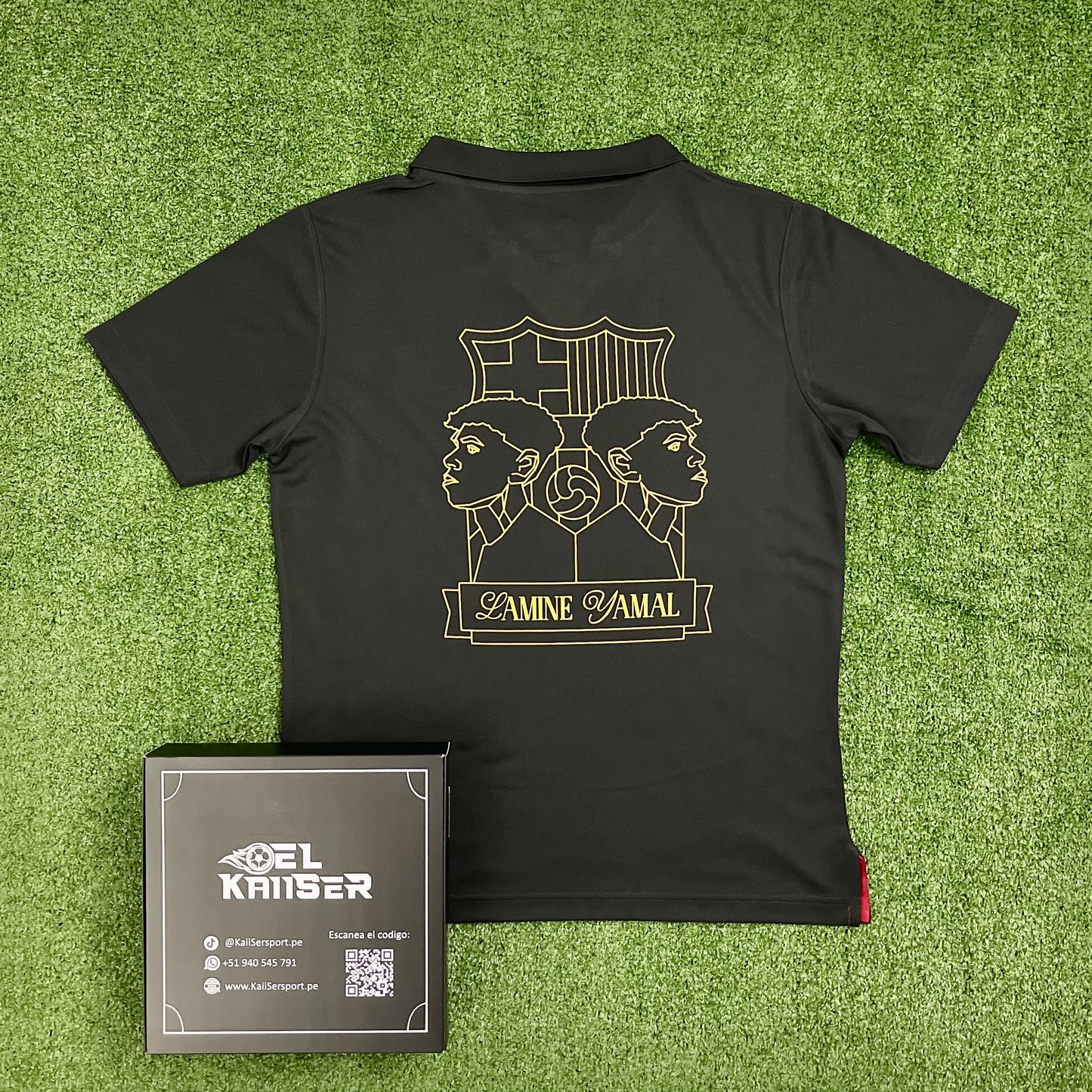 Camiseta de Barcelona FC Versión Fans 2024/25 (Ver. Importada) - Hombre - Edición Especial Negra