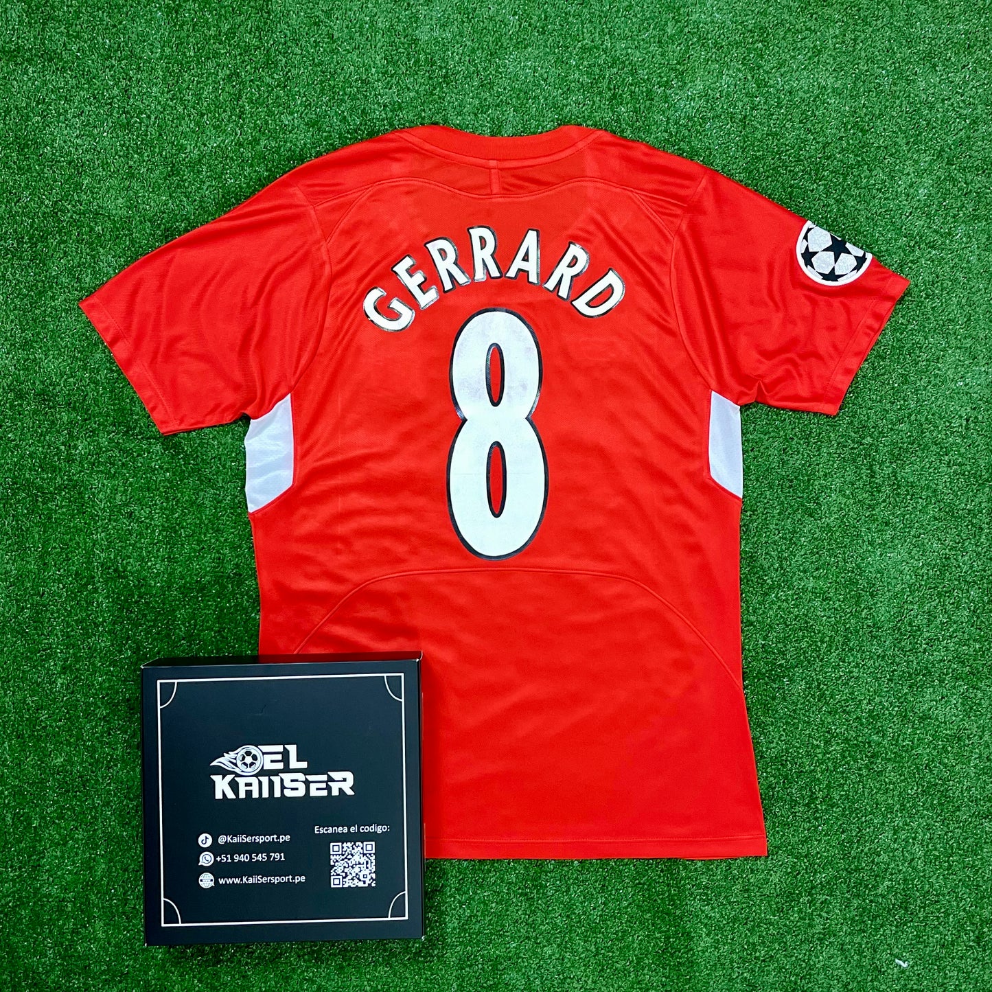 Camiseta Retro del Liverpool 2004/05 - Oficial - Gerrard - 8