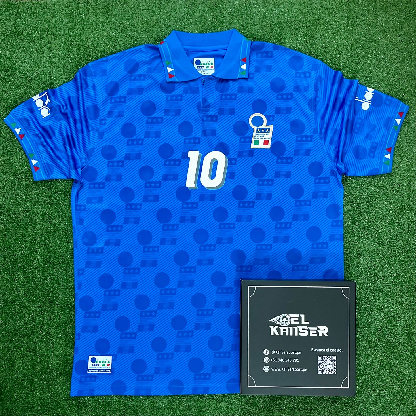 Camiseta Manga Corta de la Selección de Italia 1994 - R. Baggio - 10