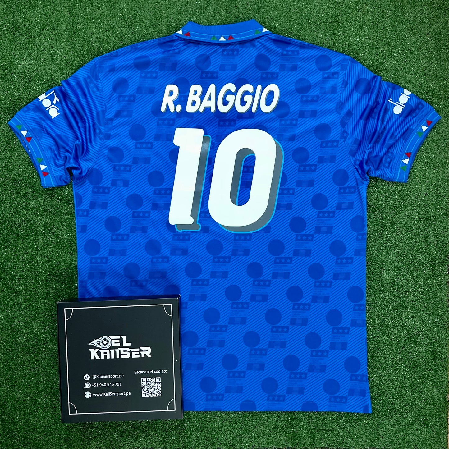 Camiseta Manga Corta de la Selección de Italia 1994 - R. Baggio - 10