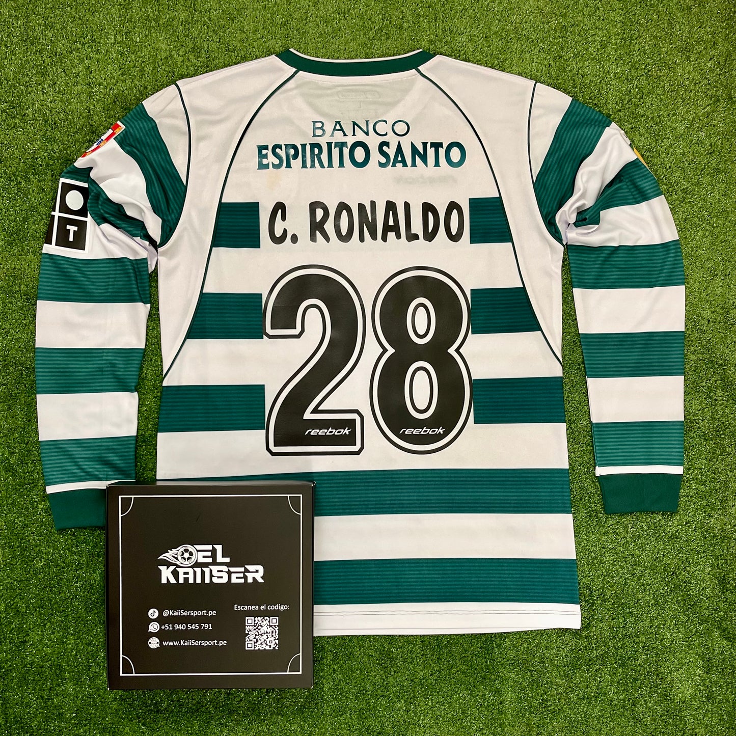 Camiseta Manga Larga Retro de Sporting Lisboa 2002/03 - C. Ronaldo - 28