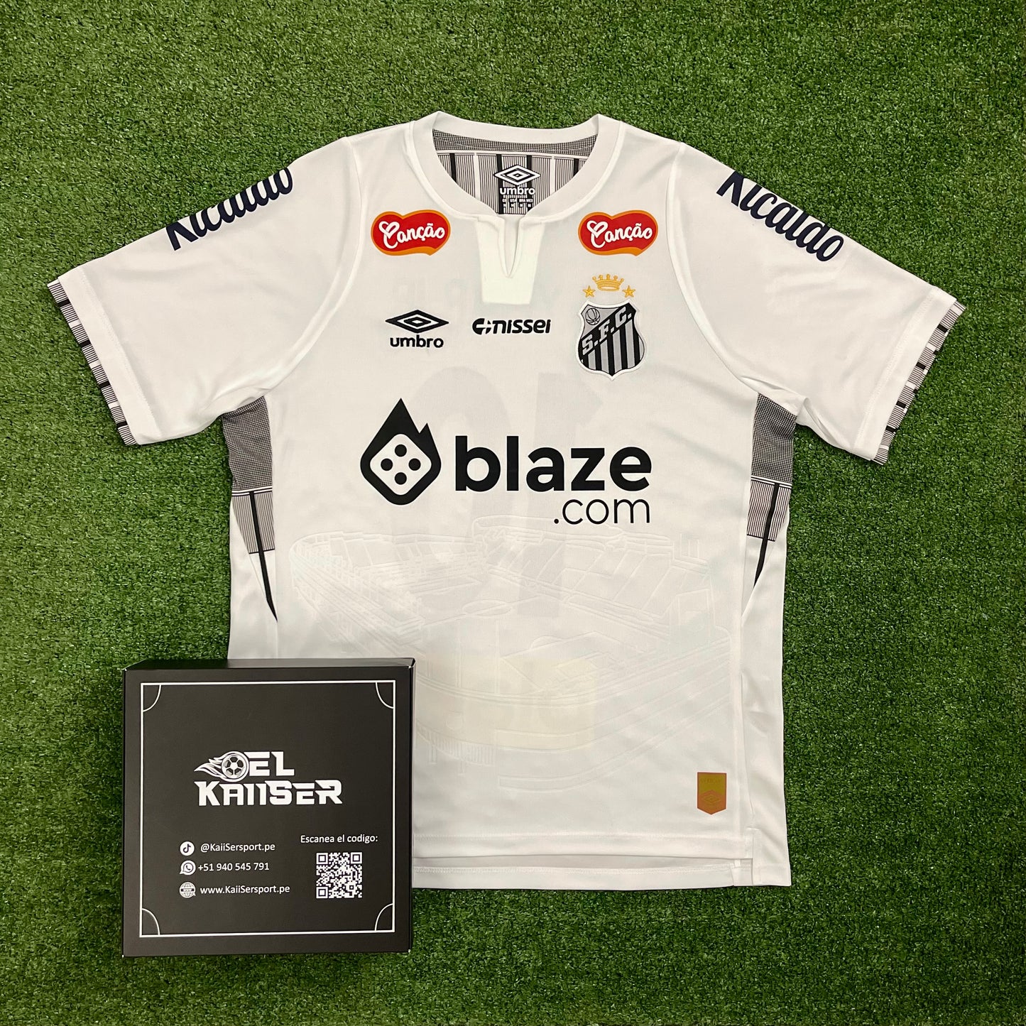 Camiseta Manga Corta del Santos 2025 (Ver. Nacional) - Oficial - Neymar JR - 10
