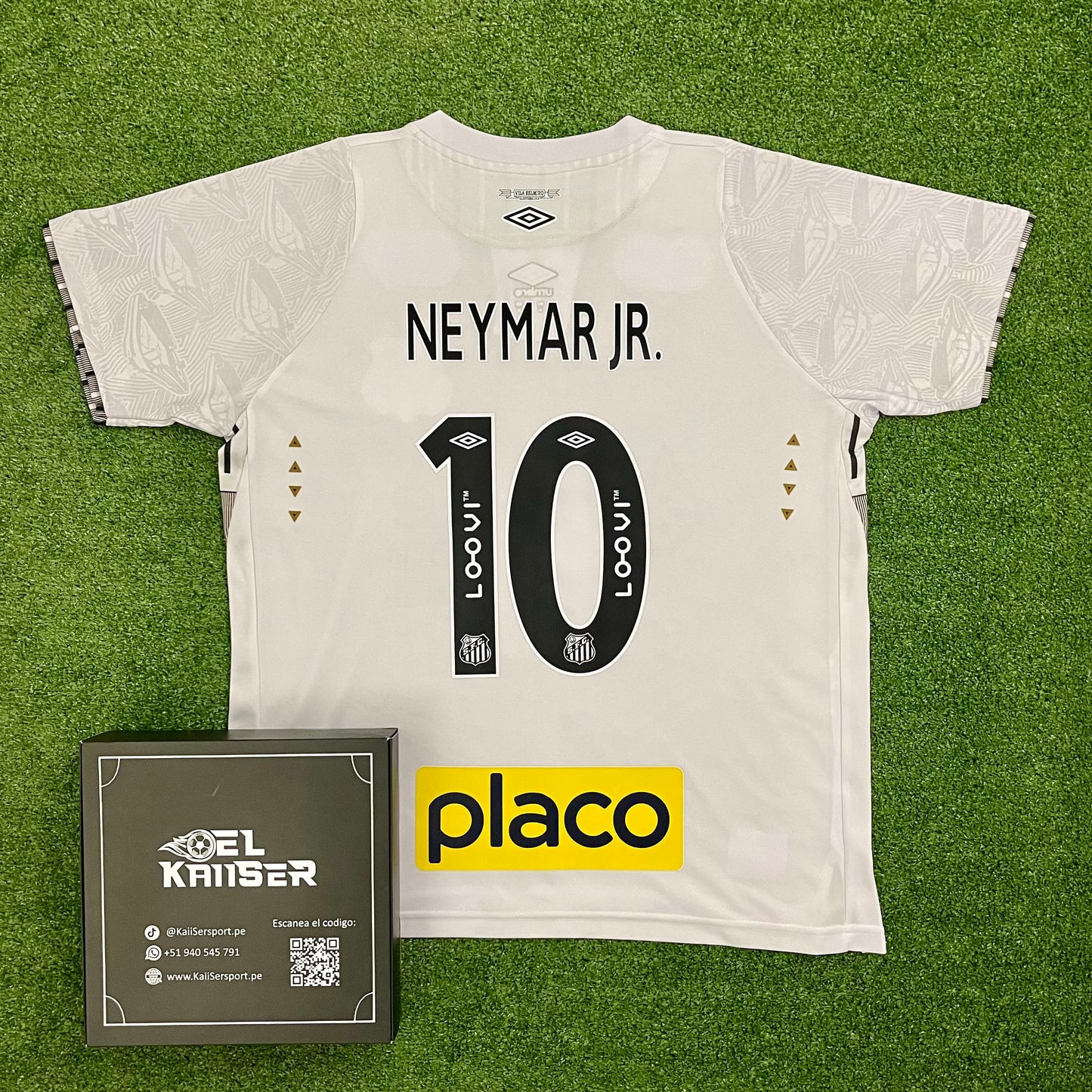 Camiseta Manga Corta del Santos 2025 (Ver. Importada) - Oficial - Neymar JR - 10