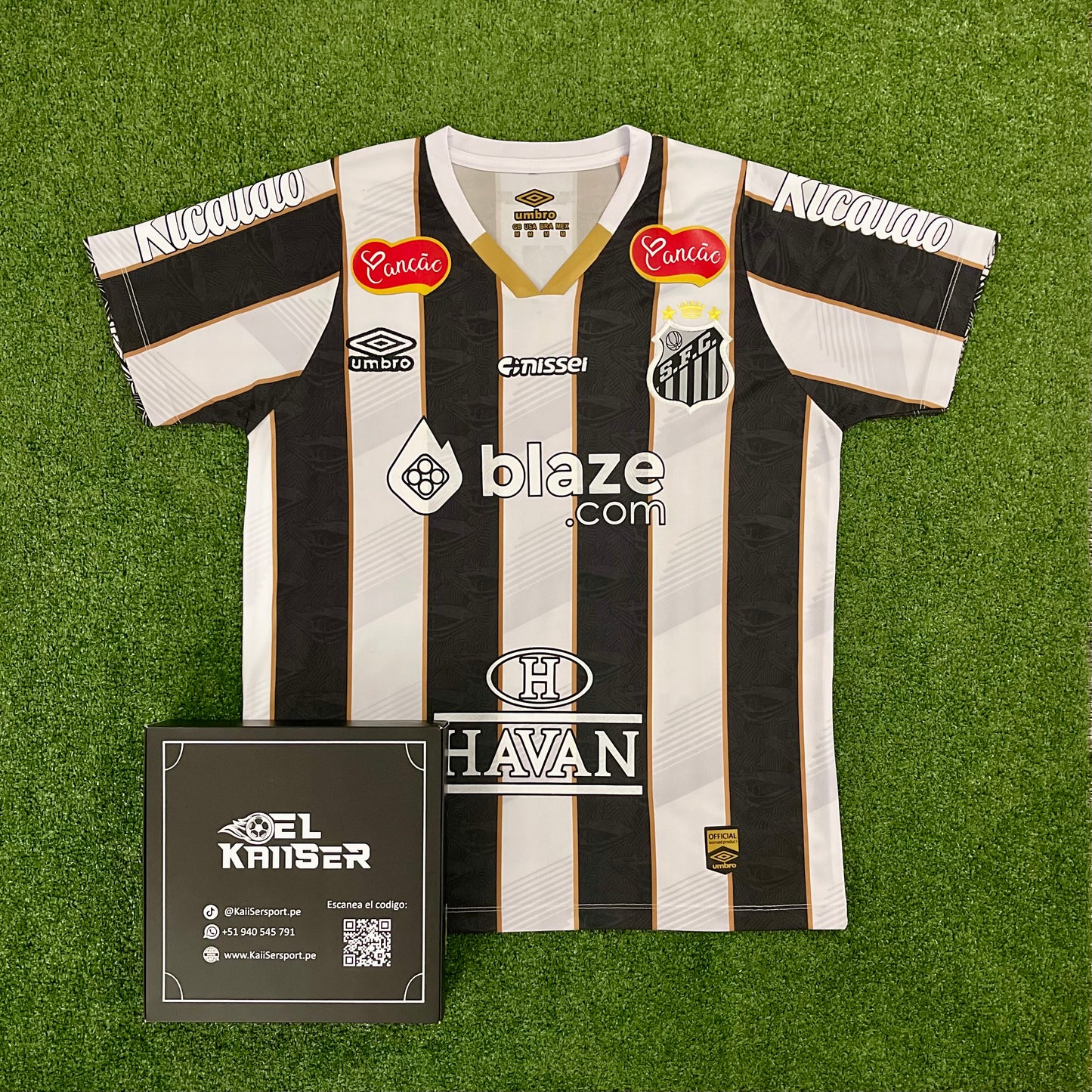 Camiseta Manga Corta del Santos 2025 (Ver. Nacional) - Alterna - Neymar JR - 10