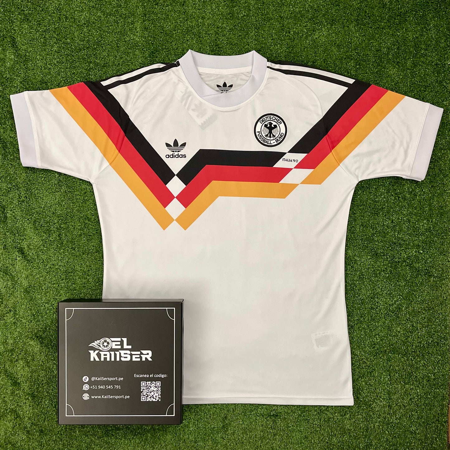 Camiseta Retro de Alemania 1990 - Oficial - Klinsmann - 18