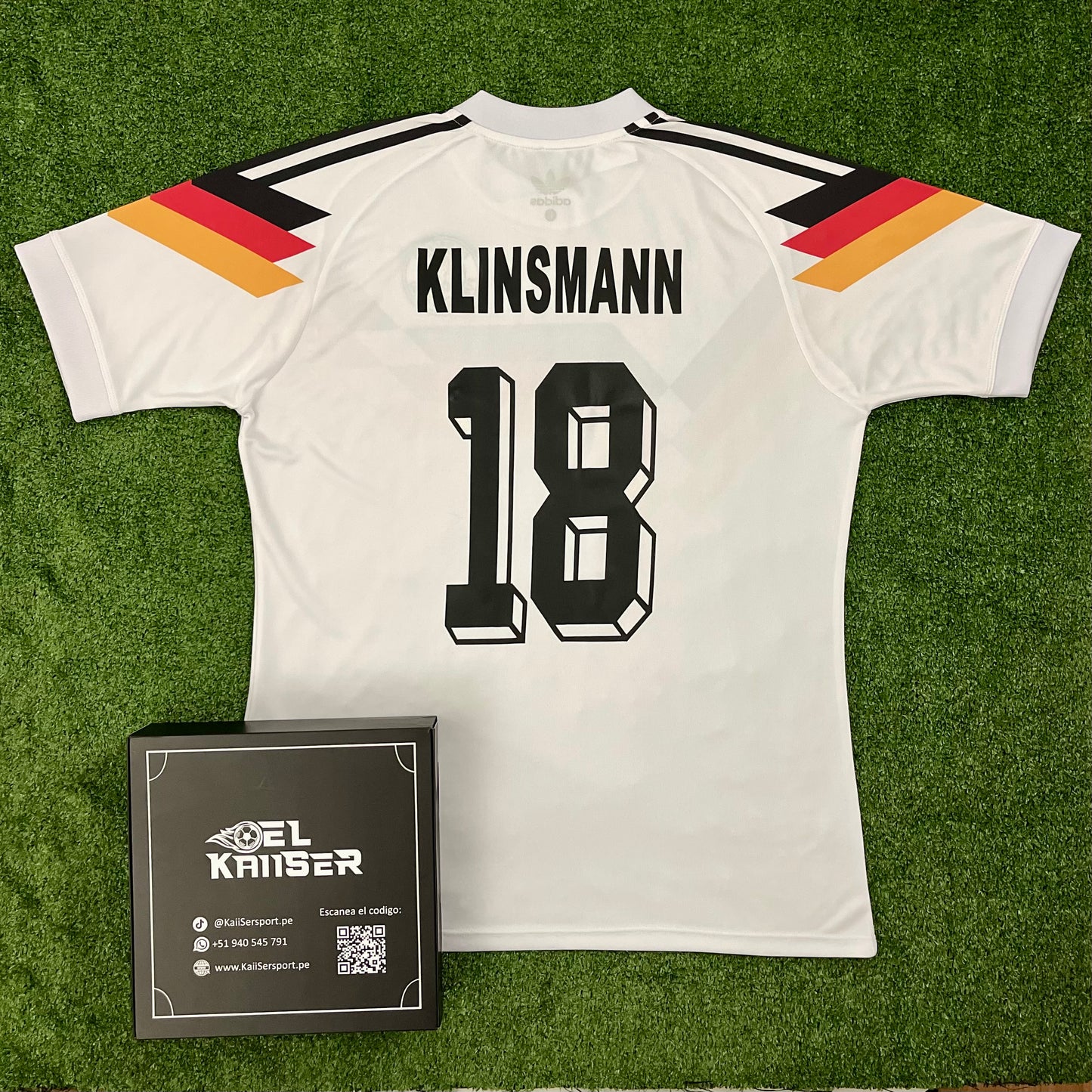 Camiseta Retro de Alemania 1990 - Oficial - Klinsmann - 18