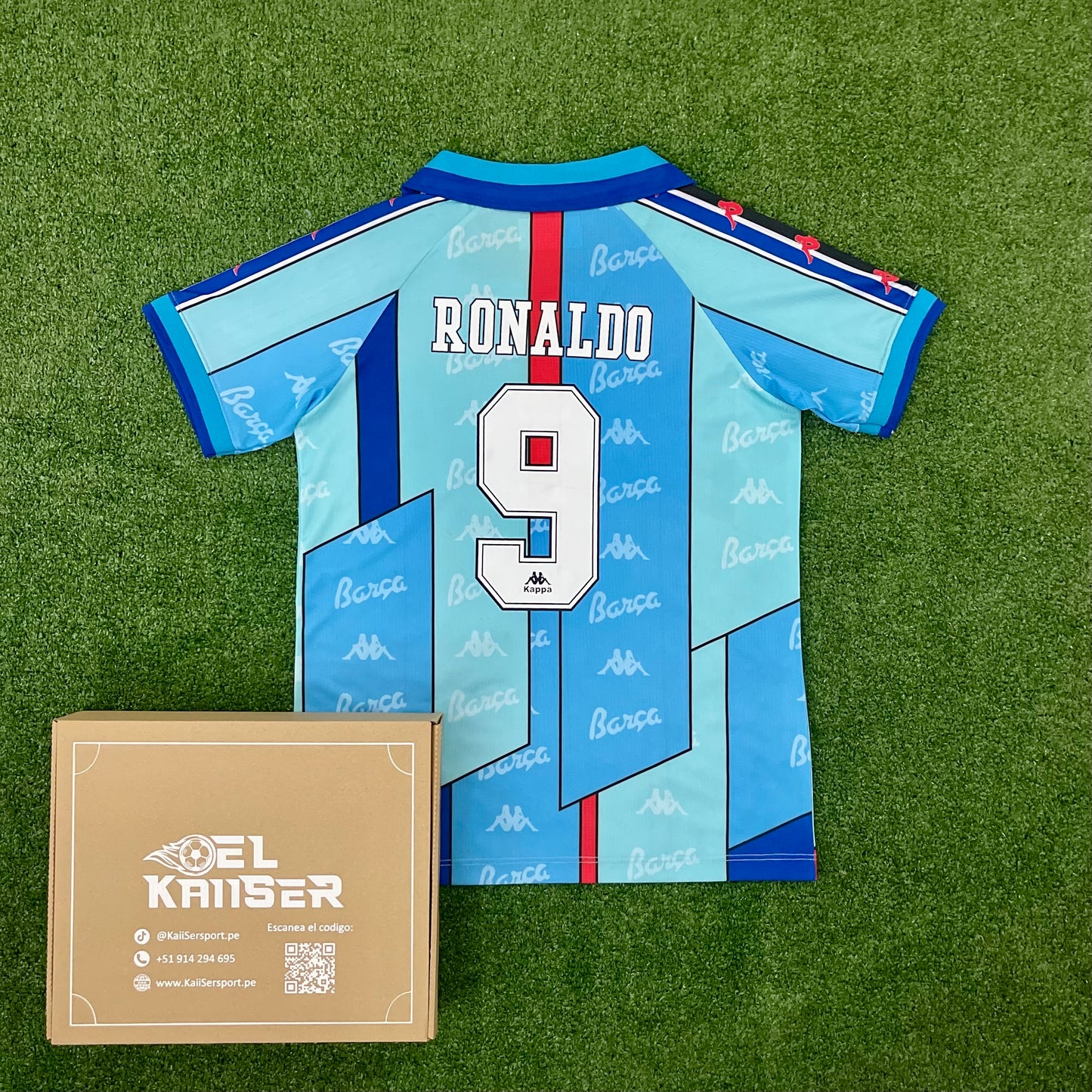 Camiseta Retro del Barcelona FC 1996/97 - Alterna - Ronaldo