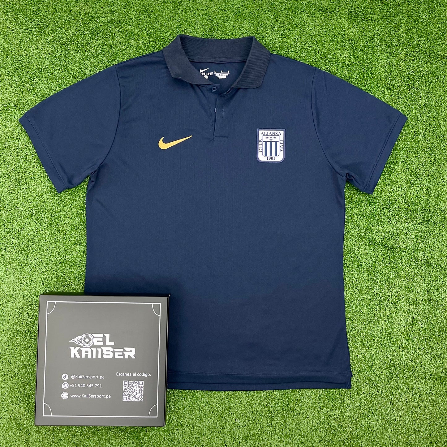 Polo de Alianza Lima 2024 (Ver. Nacional) - Hombre - Concentración - Azul