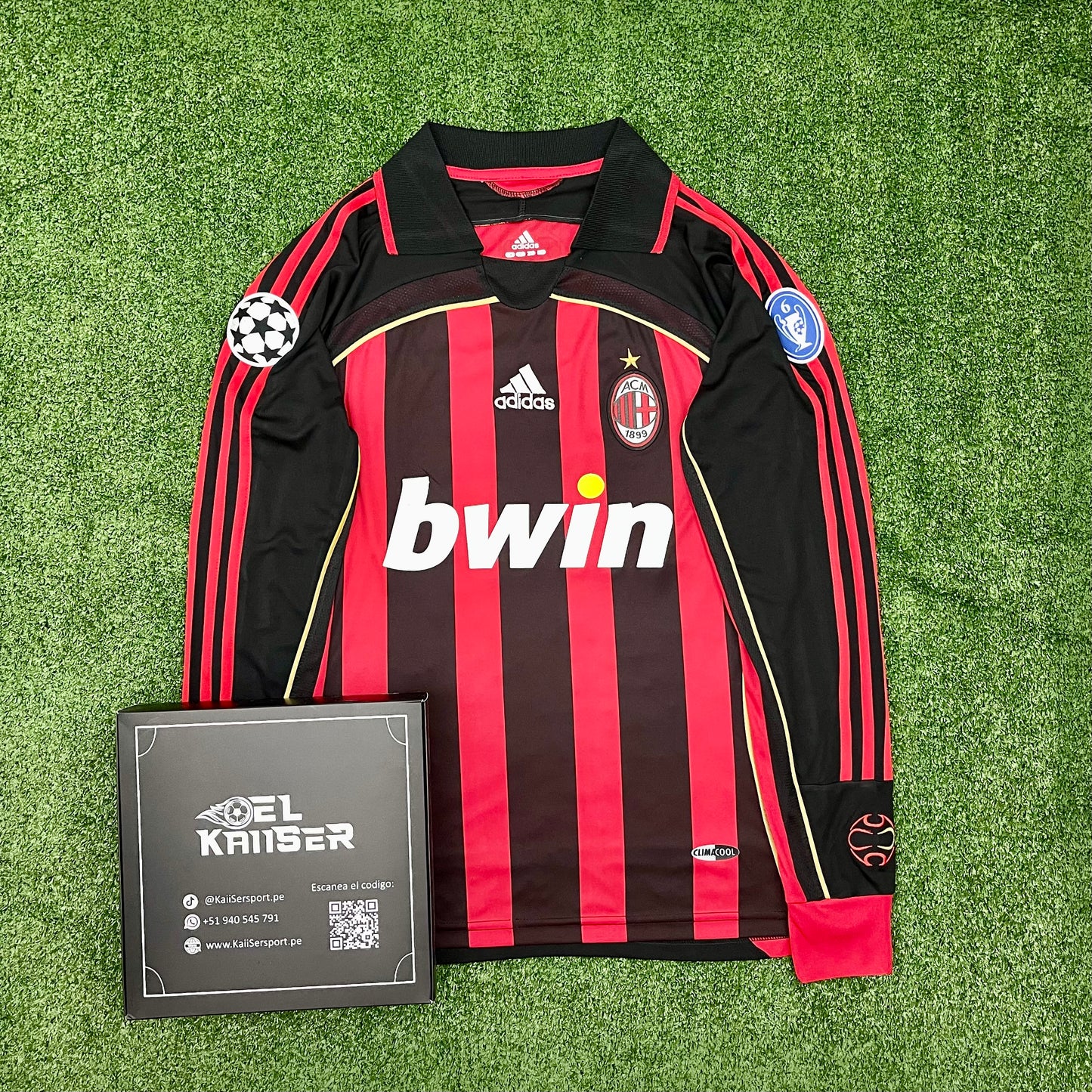 Camiseta Importada Retro del AC Milan 2006/07 - Kaká