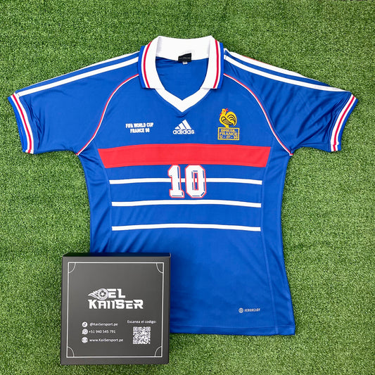 Camiseta Retro de Selección Francesa 1998 - Oficial - Zidane