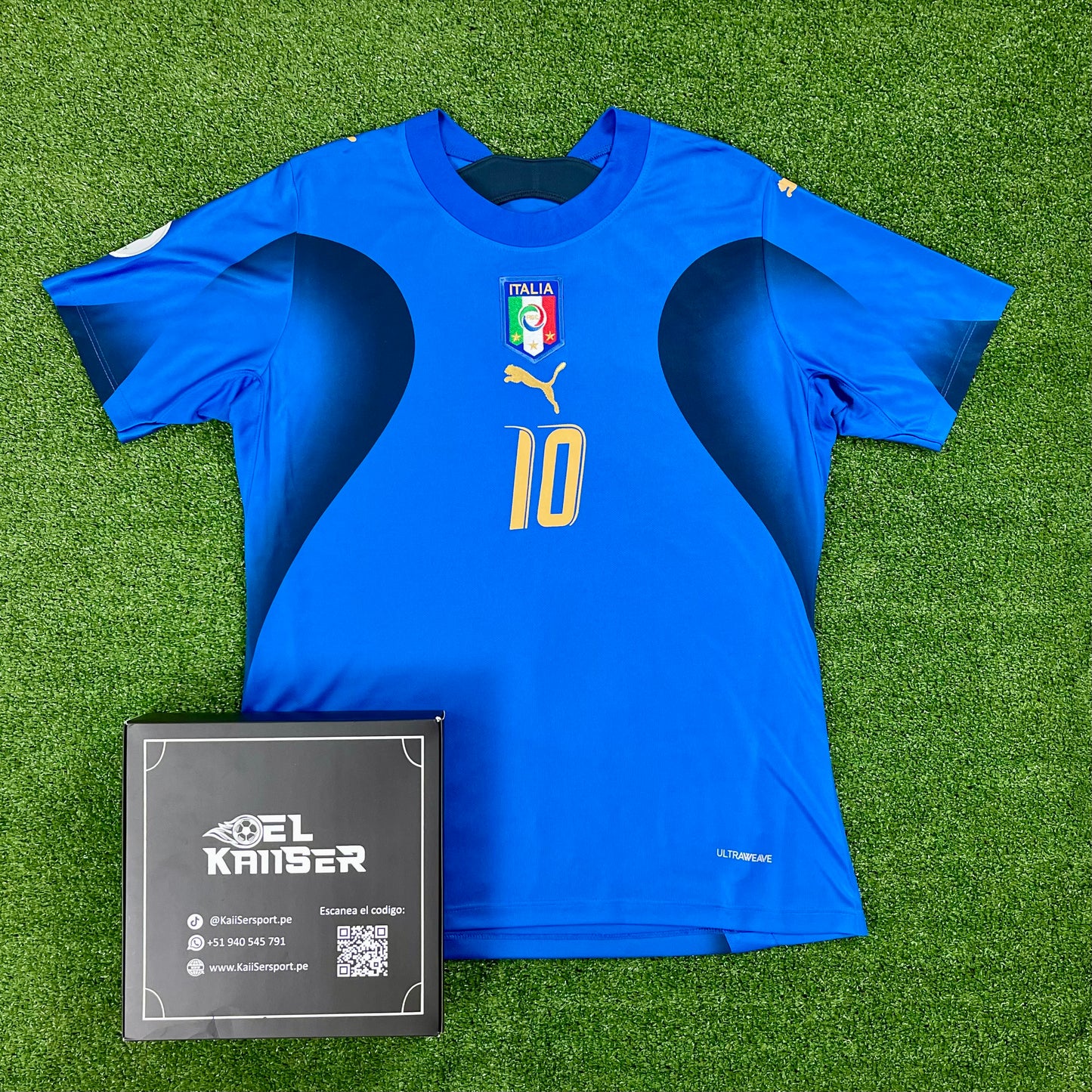 Camiseta Retro de Selección Italiana 2006 - Oficial - Totti