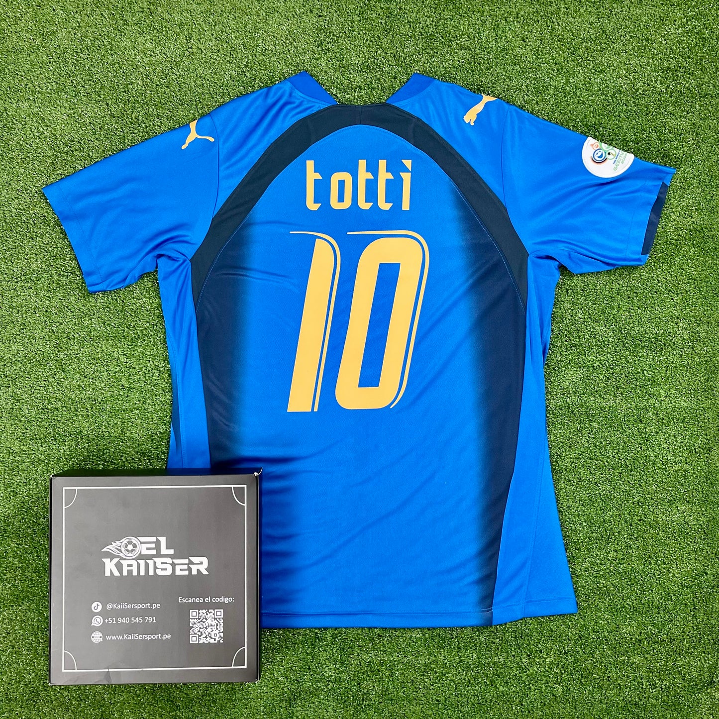 Camiseta Retro de Selección Italiana 2006 - Oficial - Totti