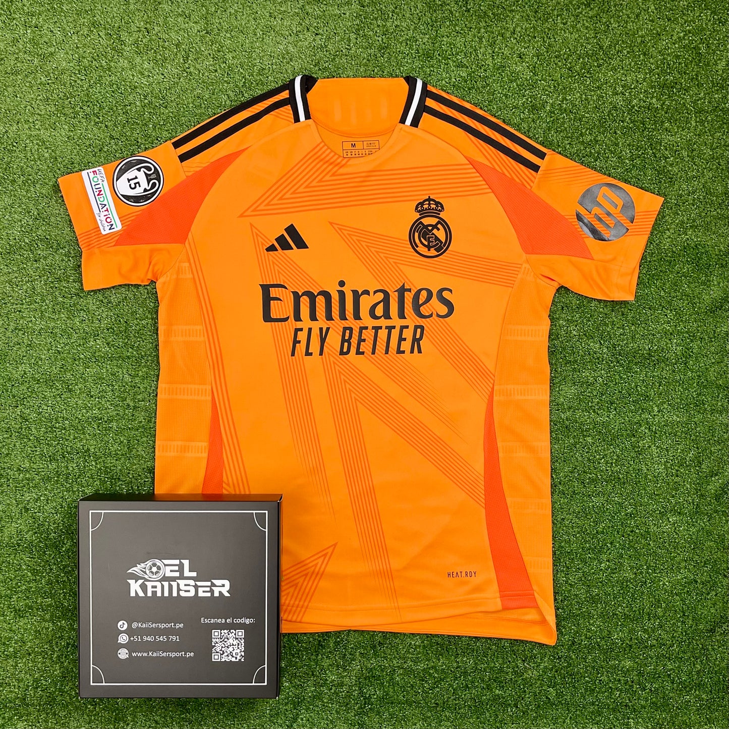 Camiseta de Real Madrid 2024/25 (Ver. Importada) - Hombre - Alterna Naranja