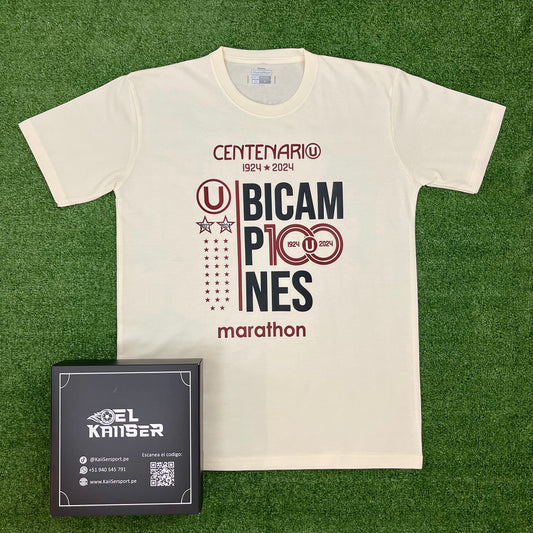 Polo Algodón de Universitario Bicampeón 2024 - Liga1 (Ver. Nacional) - Hombre - #La28