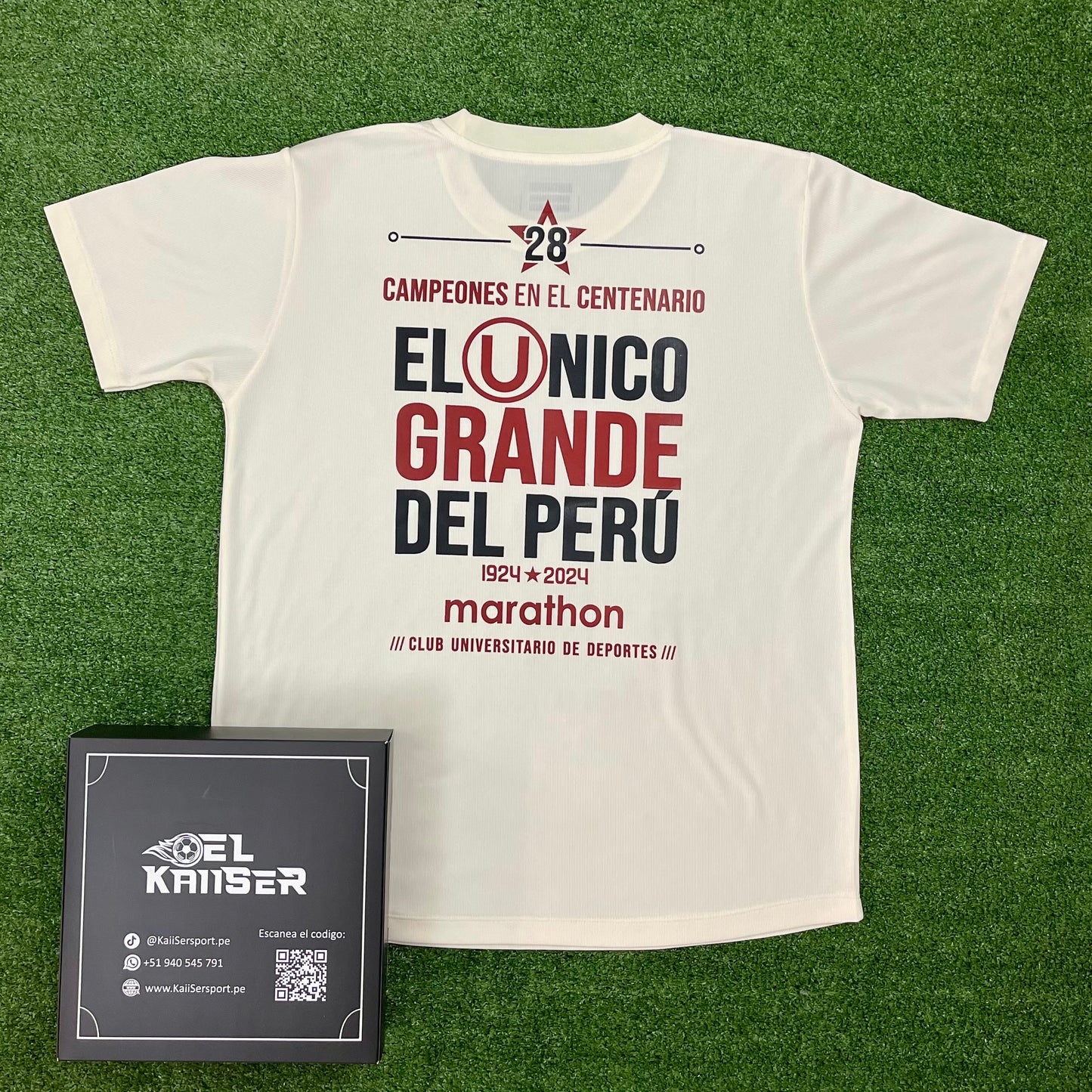 Camiseta de Universitario Bicampeón 2024 - Liga1 (Ver. Nacional) - #La28