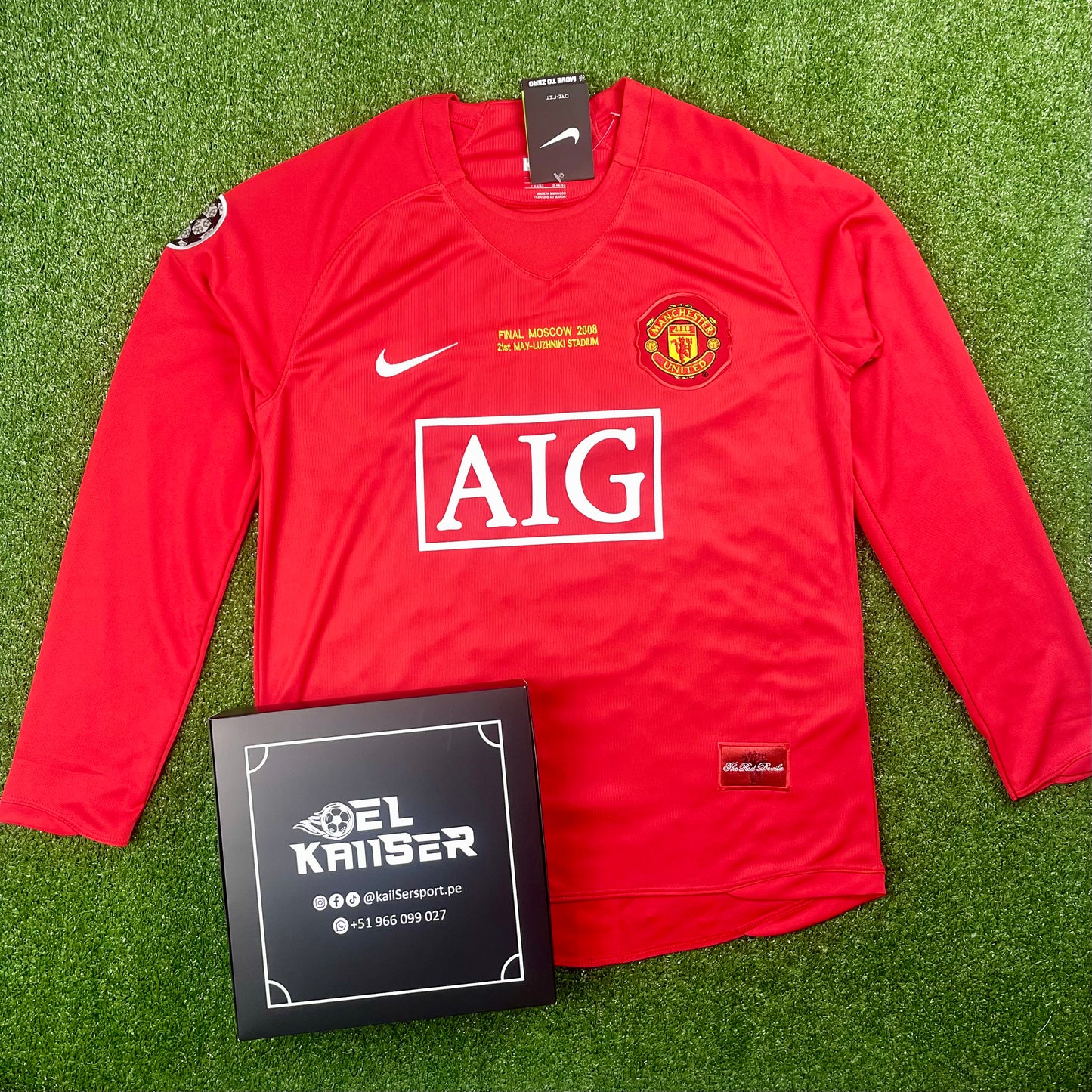 Camiseta Importada Retro del Manchester United 2007/08 - Ronaldo