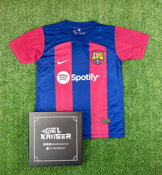 Camiseta Nacional para Niños del Barcelona FC 2023/24 - Oficial