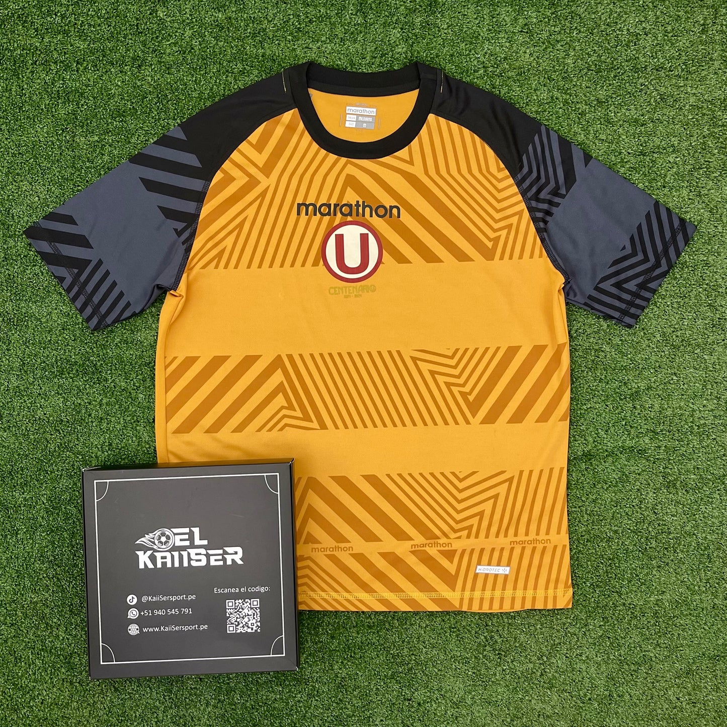 Camiseta de Universitario 2024 (Ver. Nacional) - Hombre - Entrenamiento - Amarilla/Gris