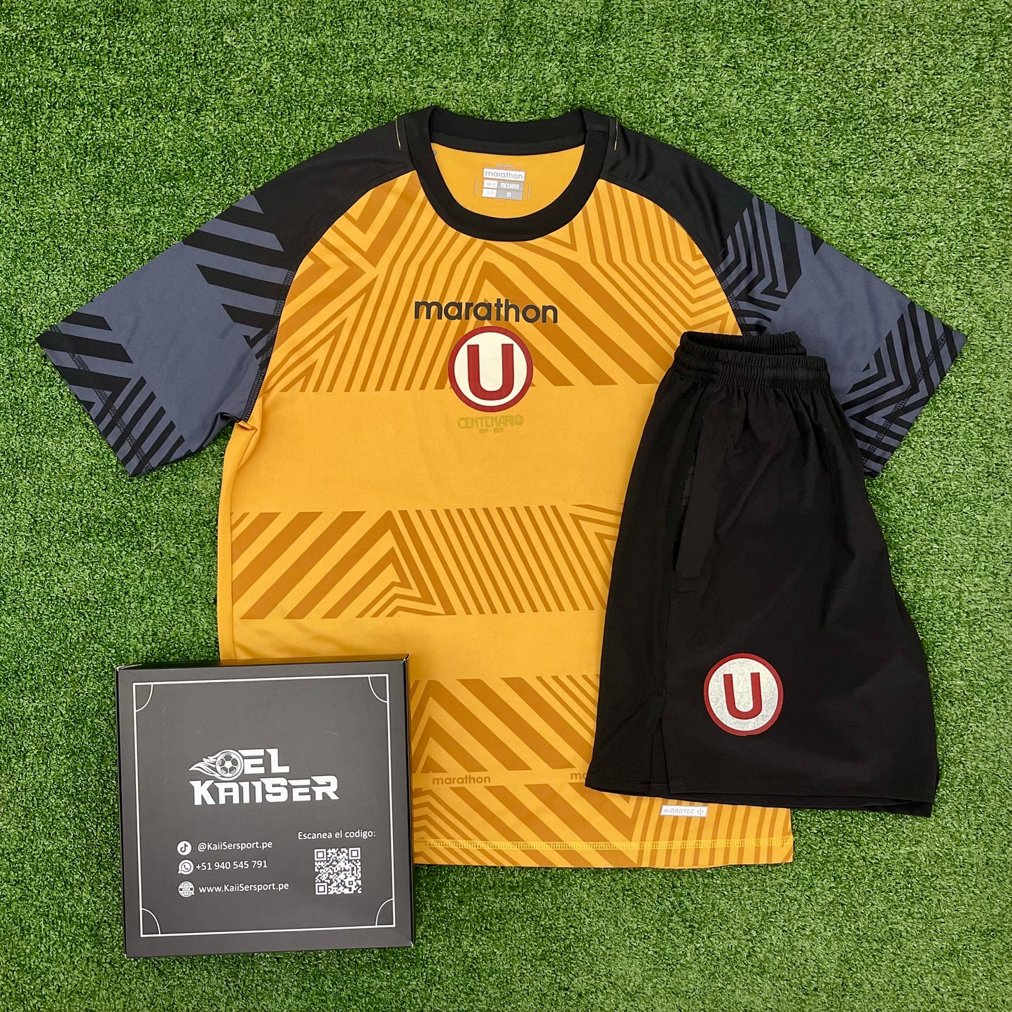 Conjunto Universitario de Entrenamiento 2024 - Amarillo (Ver. Nacional - Camiseta + Short)